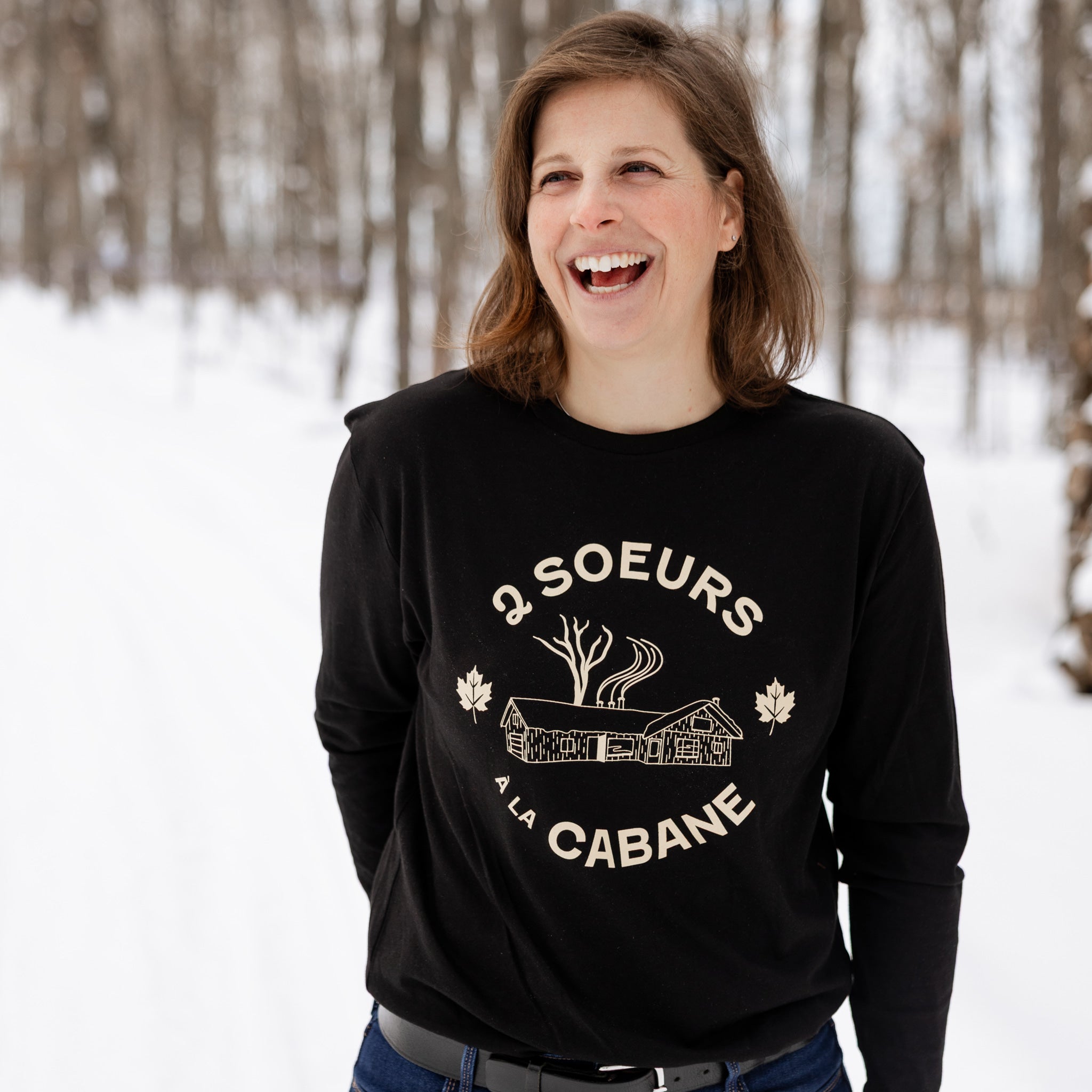 Chandaille noir à manche longue