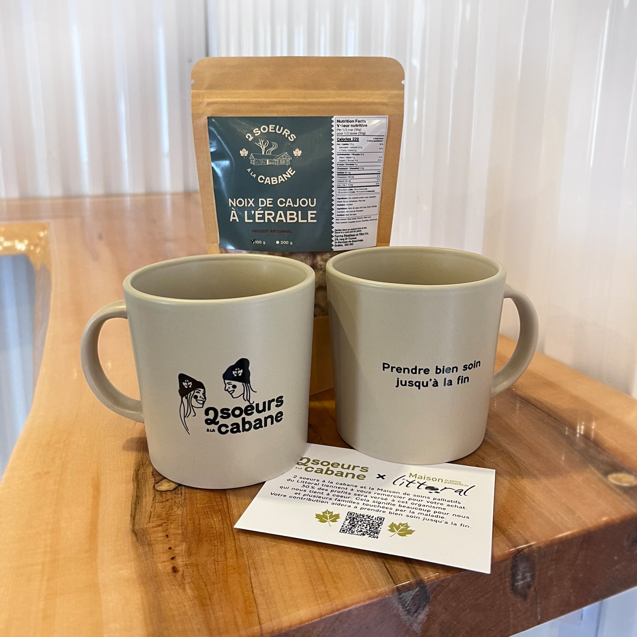 Gift Set of 2 Mugs with Maple Sugar